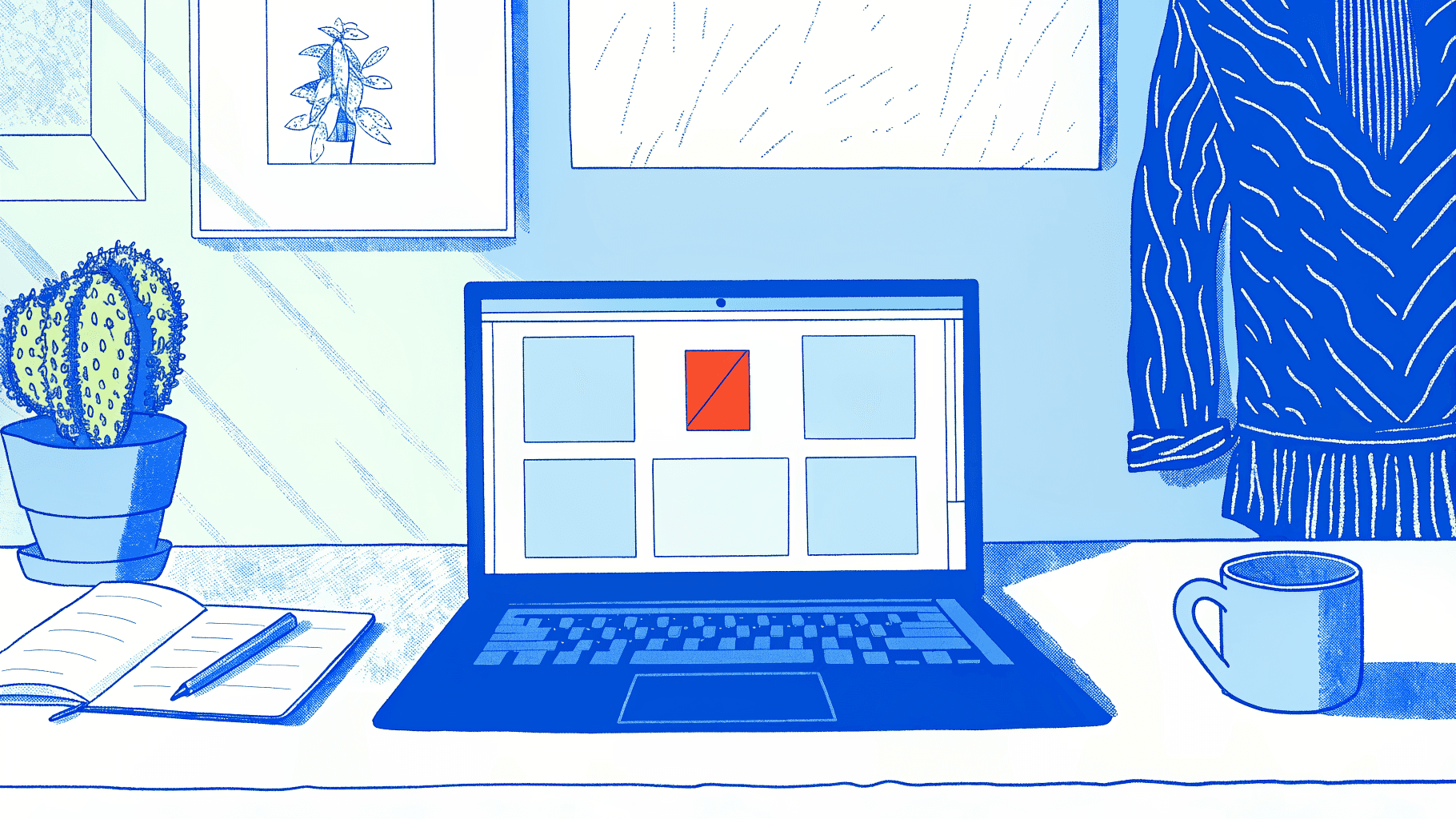 Small business owner's laptop reveals hidden checkout fees beside a clear all-inclusive pricing card