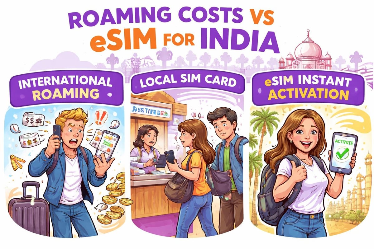 ESIM benefits for India travellers