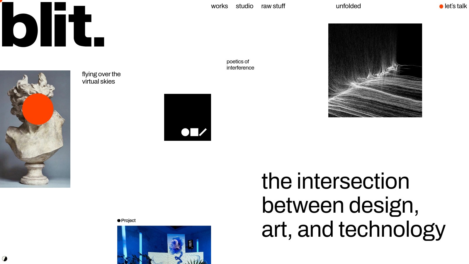 Blit agency homepage