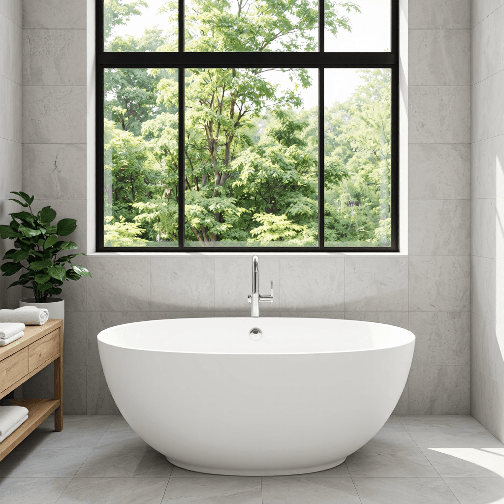 product photography of freestanding bathtub