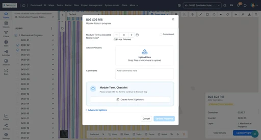 Screenshot of a website interface displaying a form with input fields and a submit button.