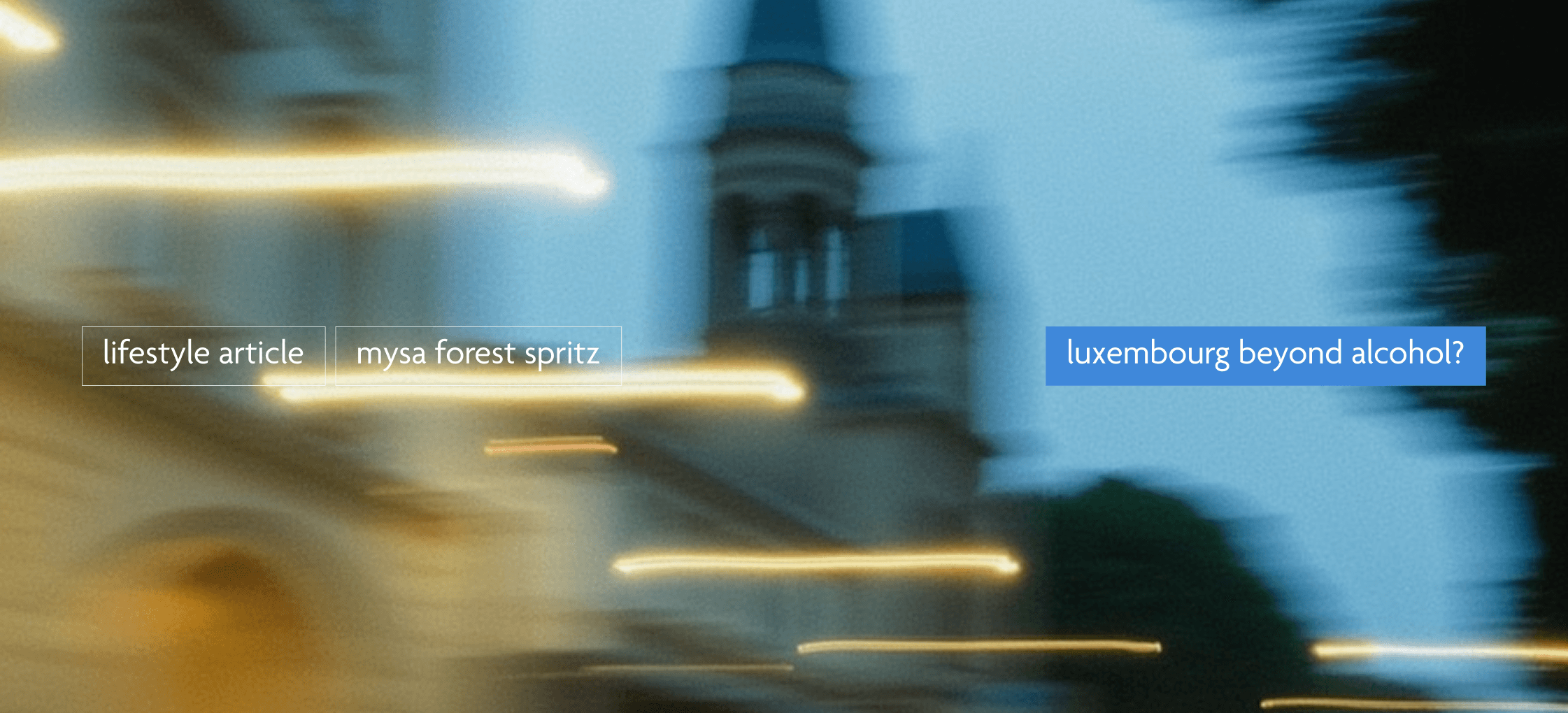 early evening luxembourg after work