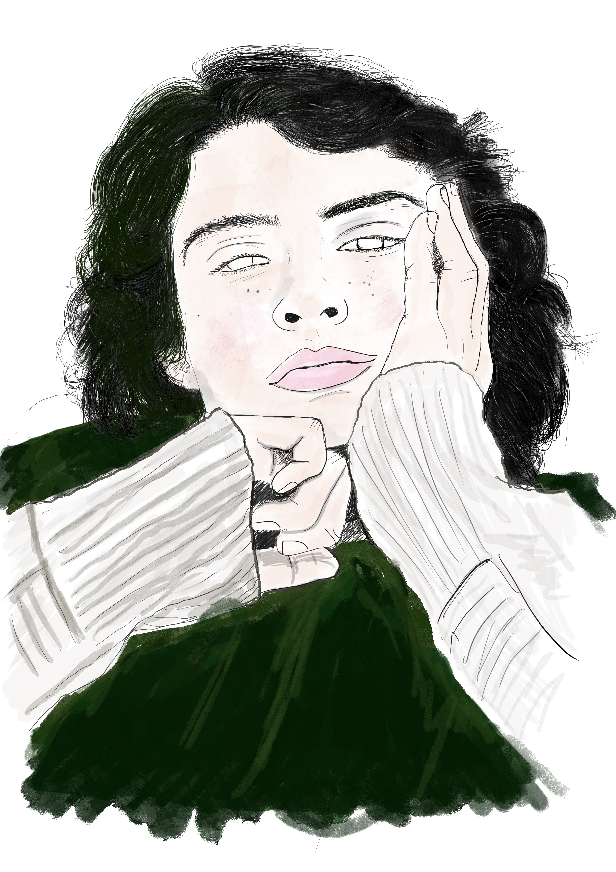 ilustraccion Finn de stranger thinks