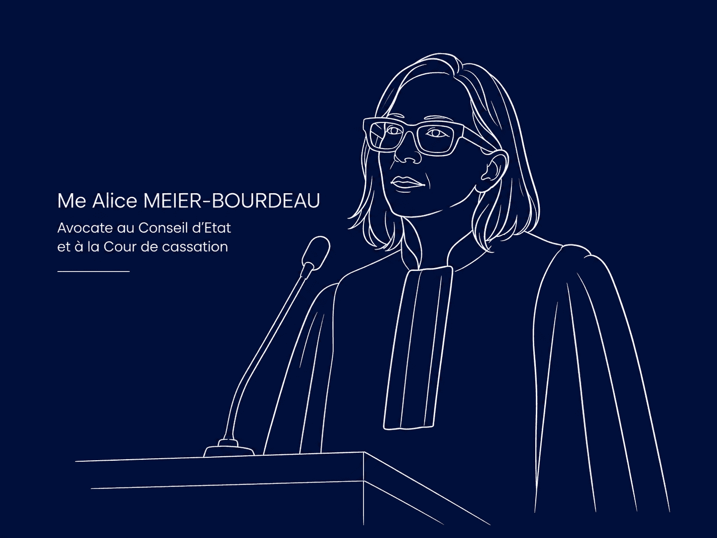 Me Alice Meier-Bourdeau, avocate au Conseil d’État et à la Cour de cassation