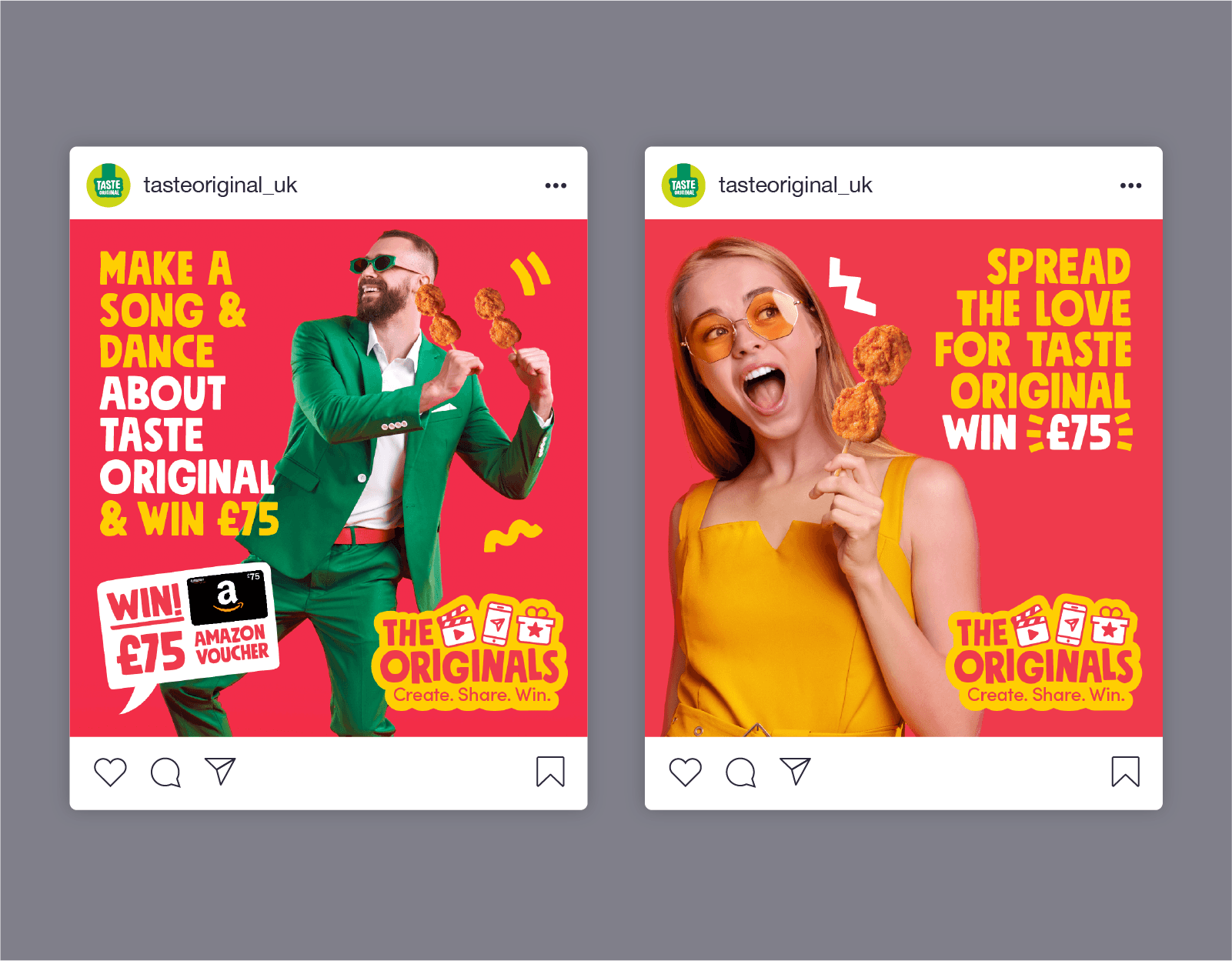 Taste Original Social Media Post Designs