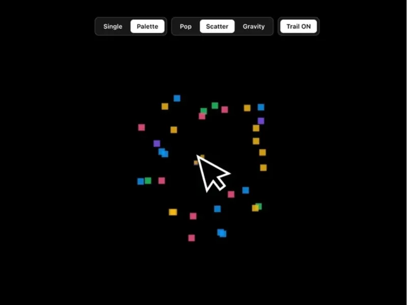 Pixel Click Effect Framer Effects