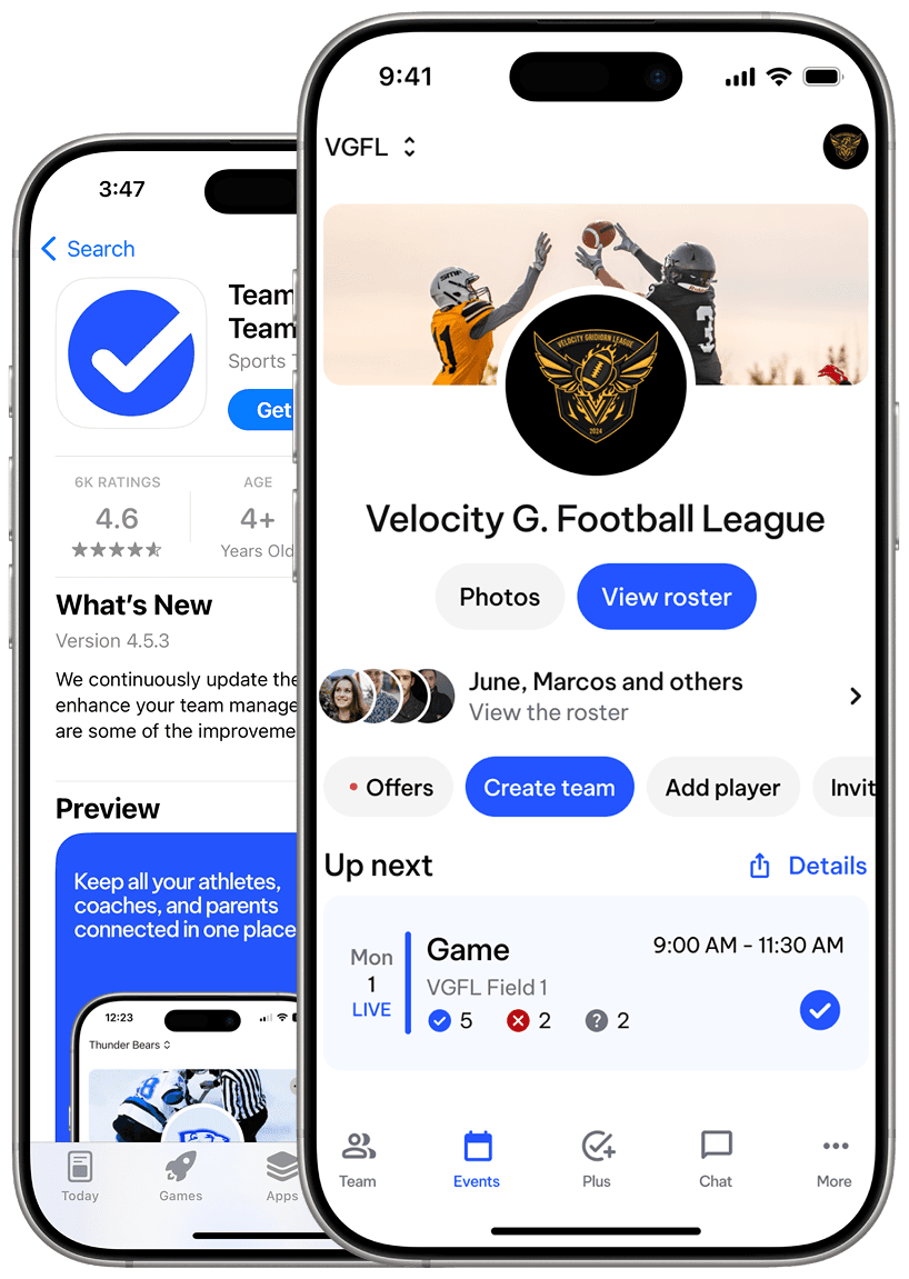 TeamLinkt's Football Team App 