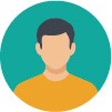 Illustrated male user avatar icon.