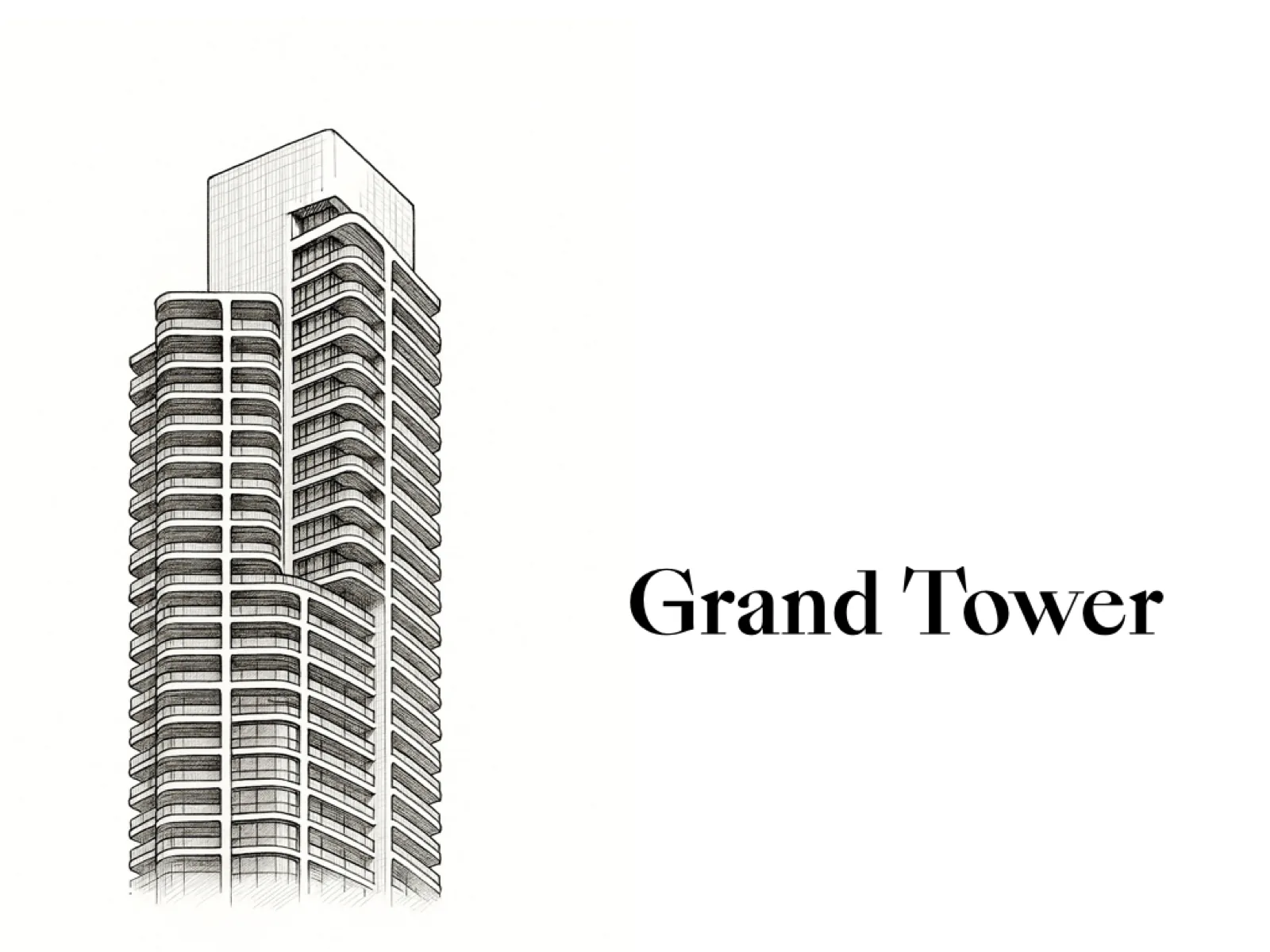 Grand Tower Frankfurt – Fassade und Skyline bei Nacht