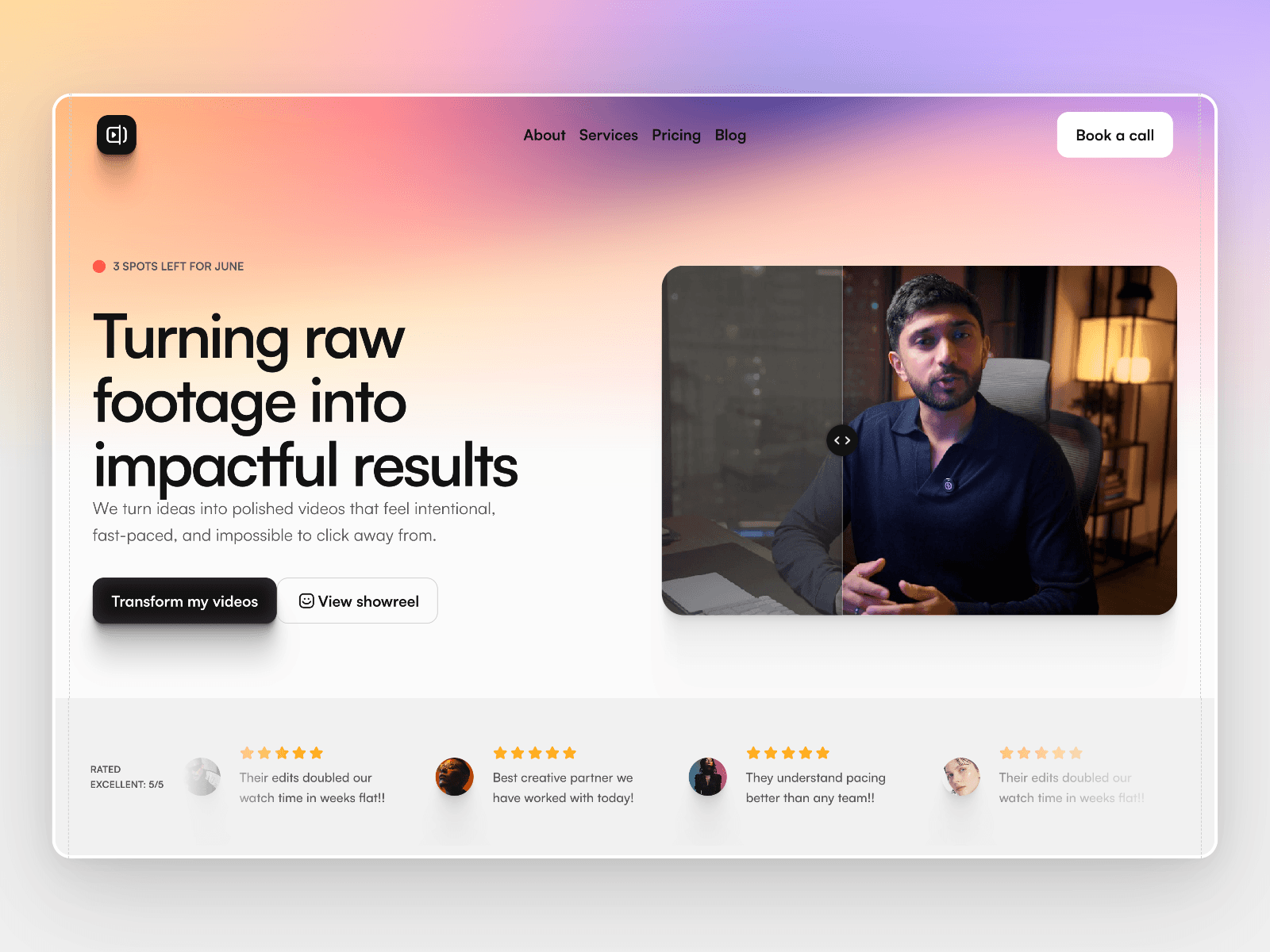 Reformr Framer Template