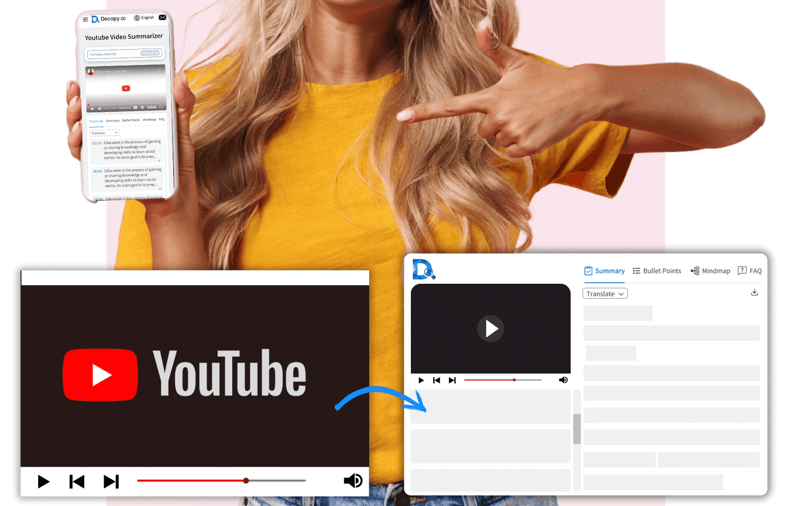  AI tool summarizing YouTube video content - YouTube Summarizer Extension