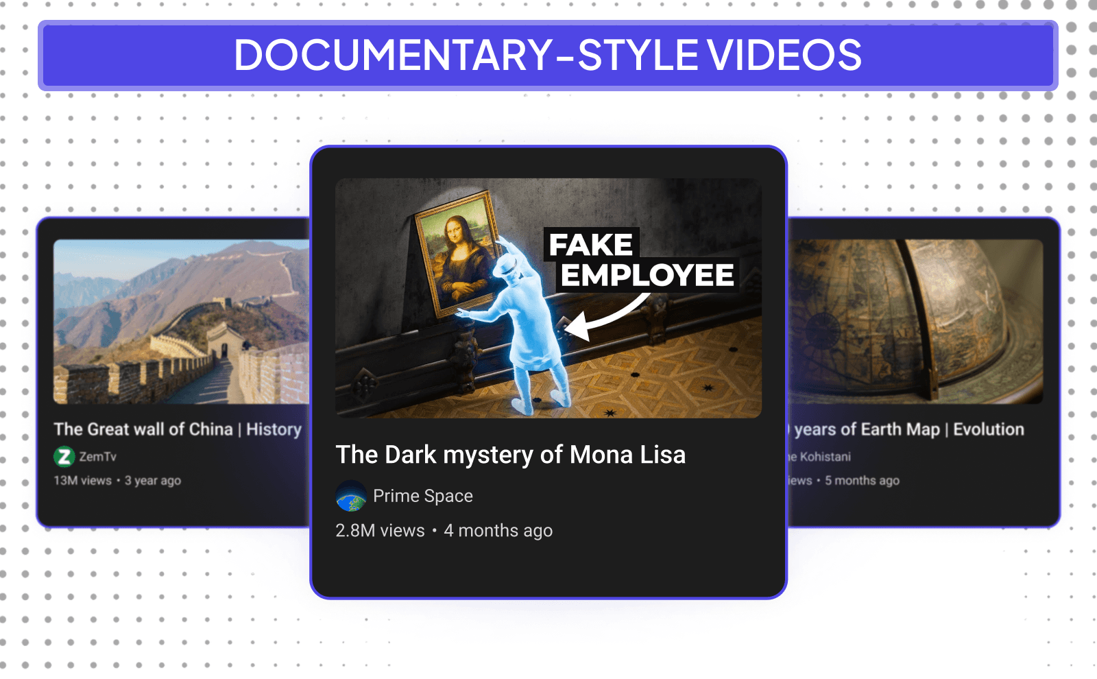 Documentary-style videos - YouTube Videos You Can Create With AI