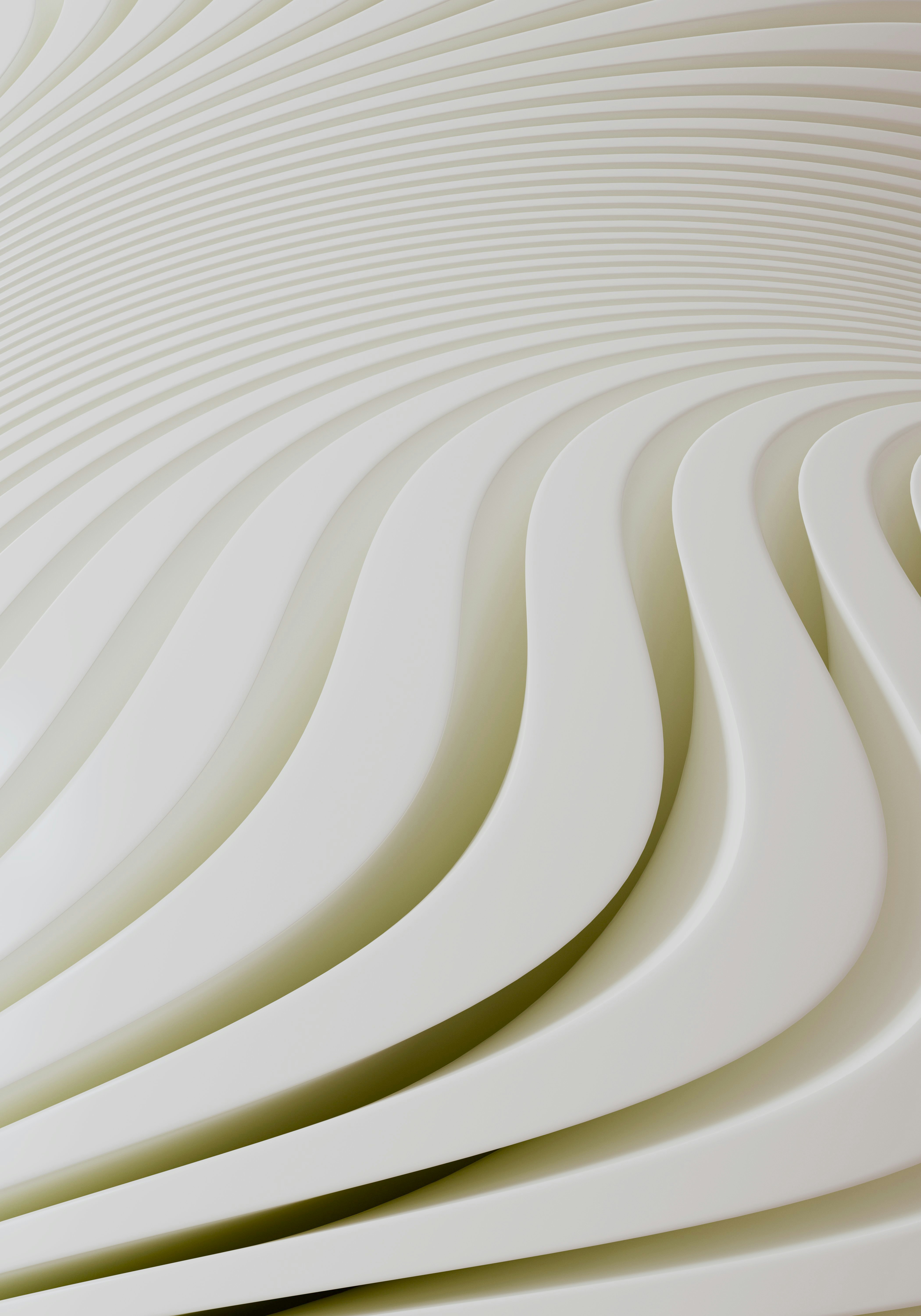 Abstract white wavy lines create a modern background