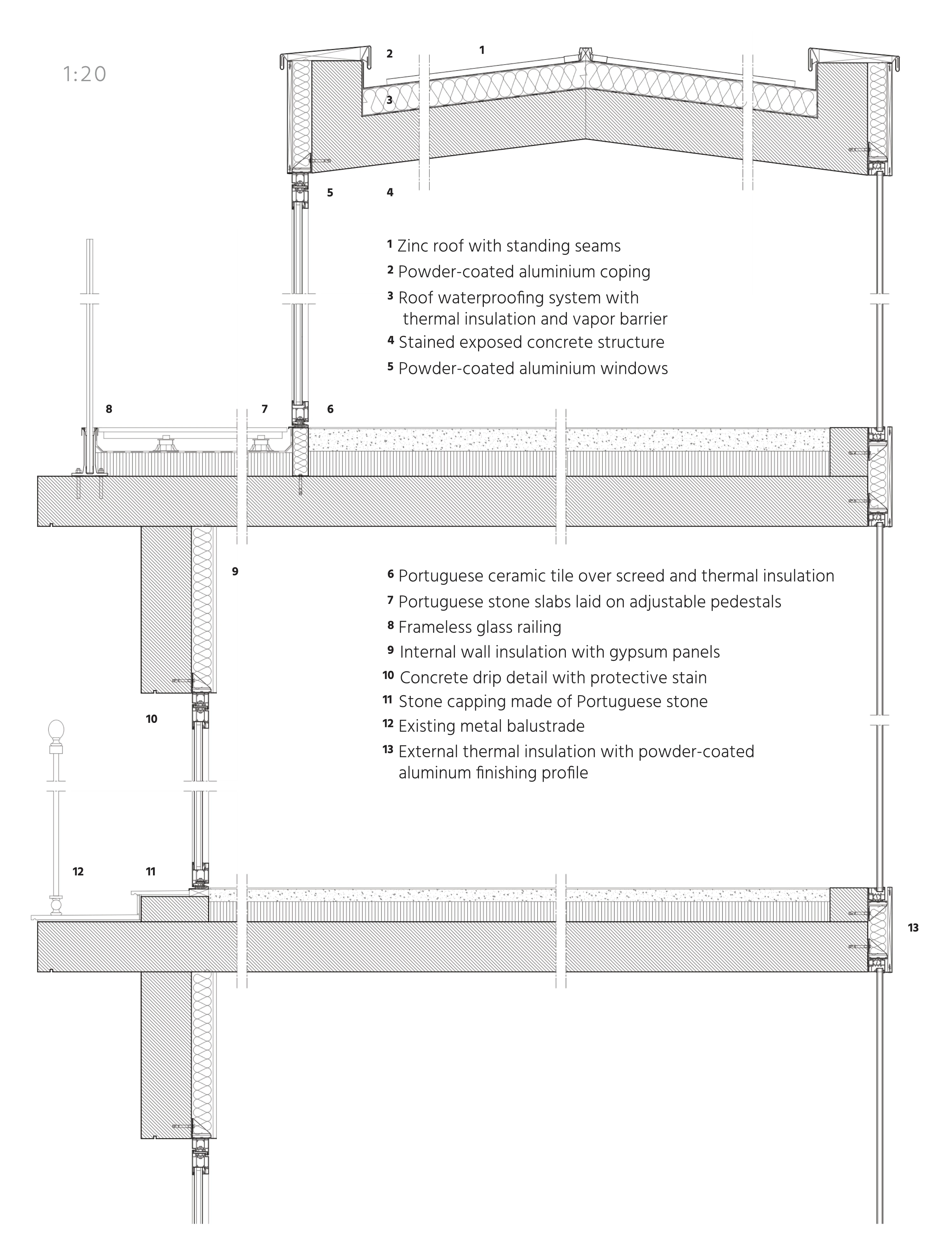 House in Lisbon plan detail
