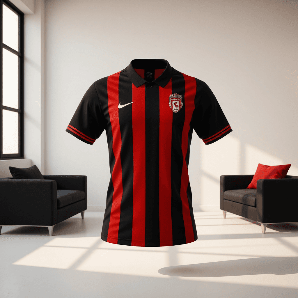 product photography of a sports jersey