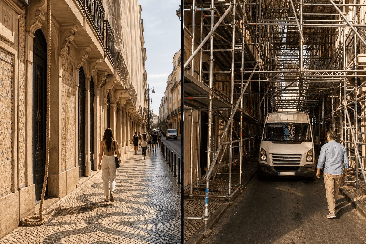 edifício necessitado de manutenção