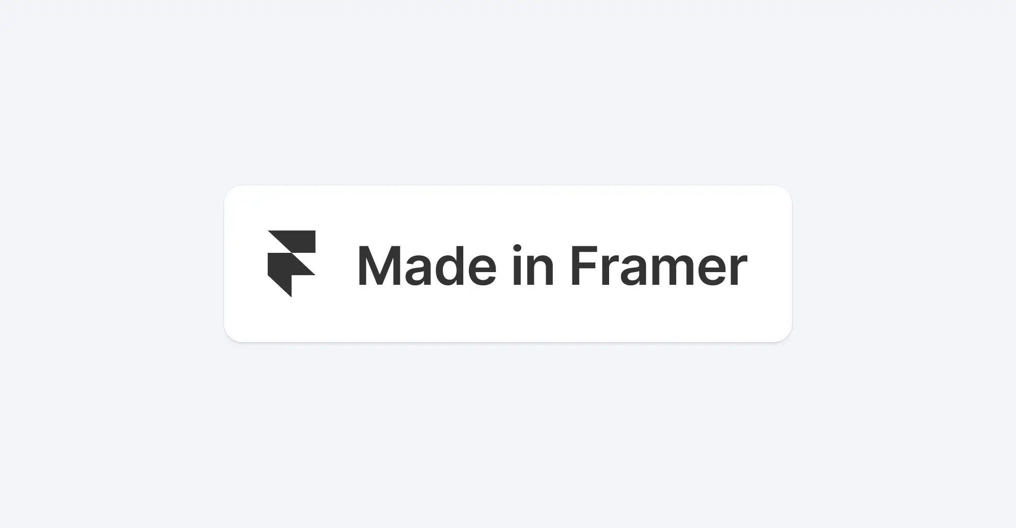 Made in Framer badge