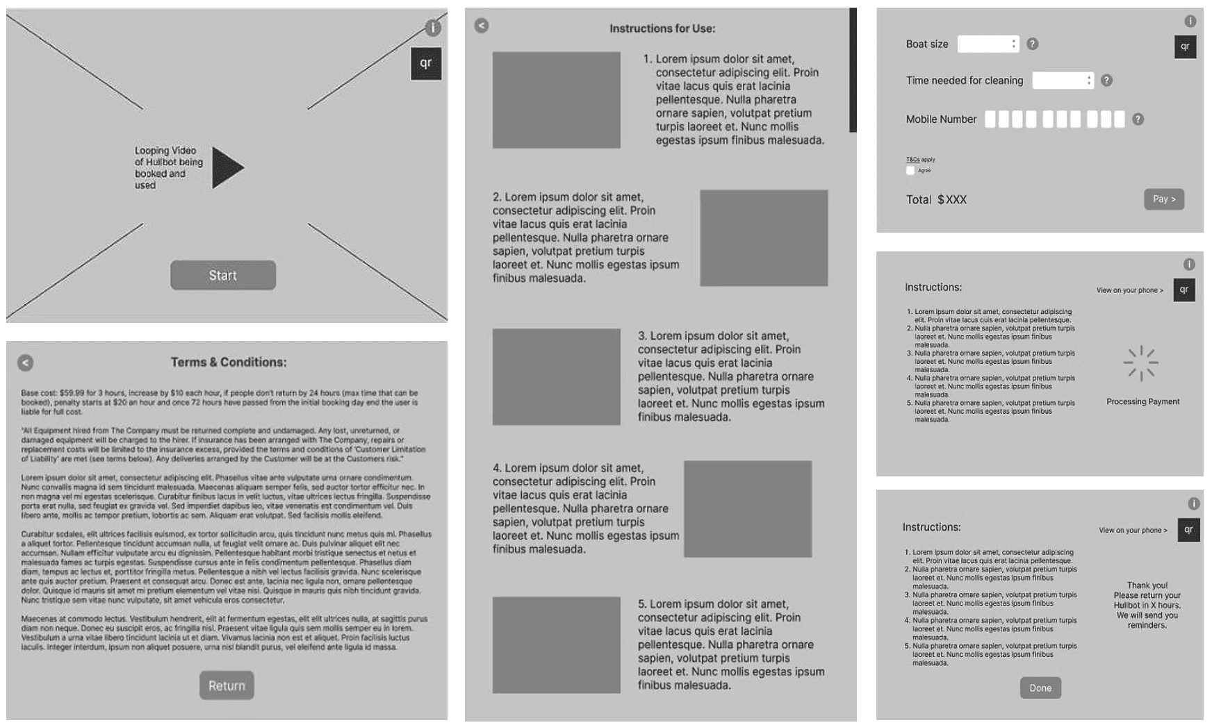 Mid-fidelity UXUI Wireframe