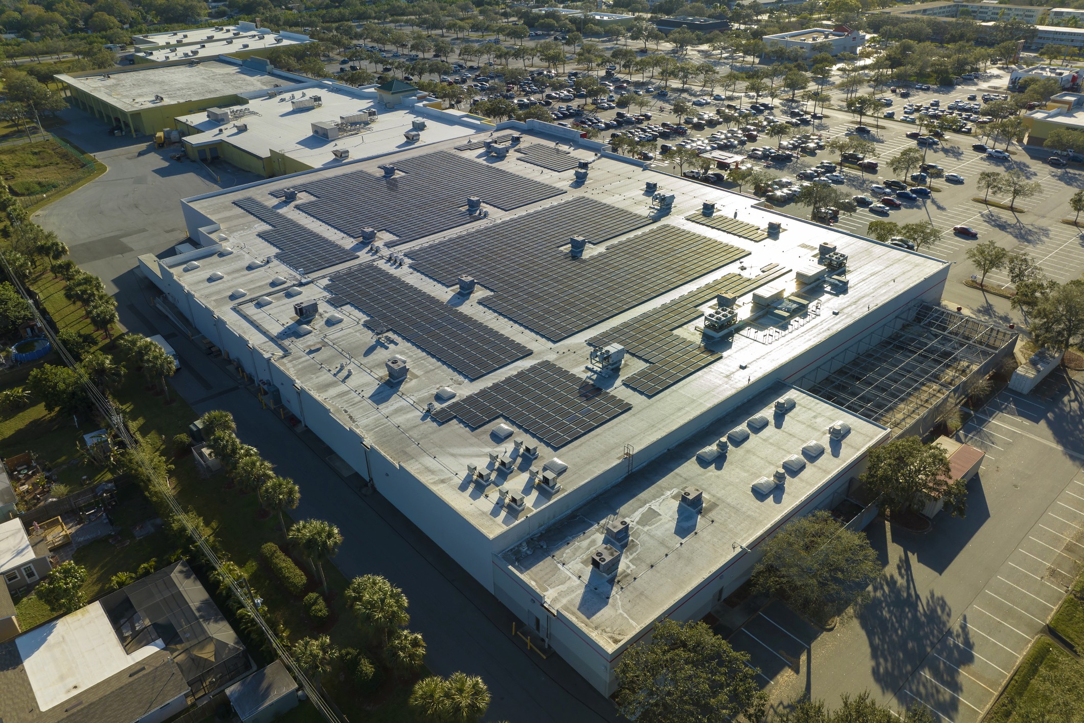 photo d'une centrale photovoltaïque