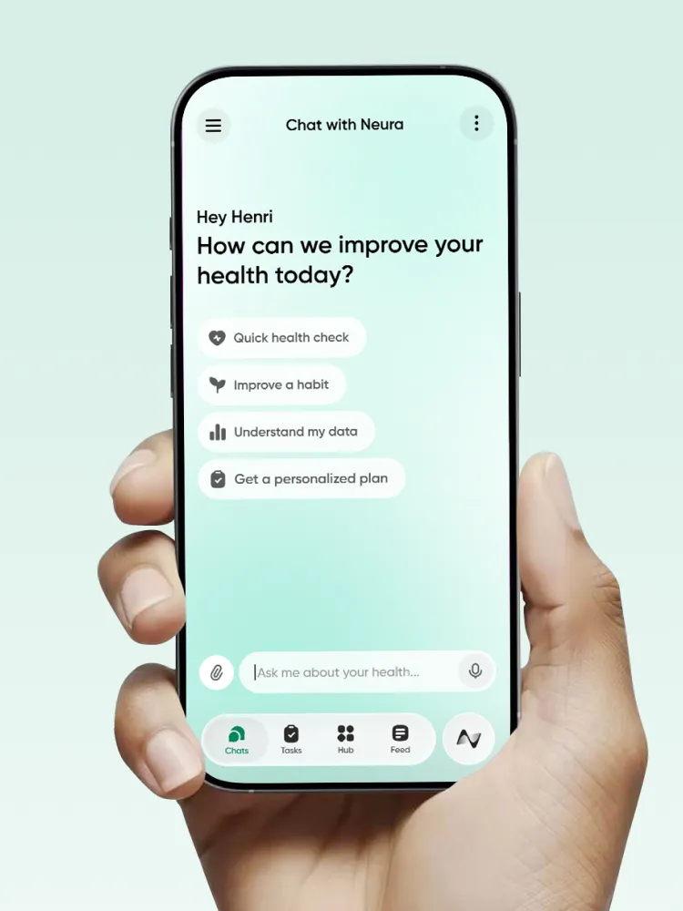 Neura Health Chat Screen UI 