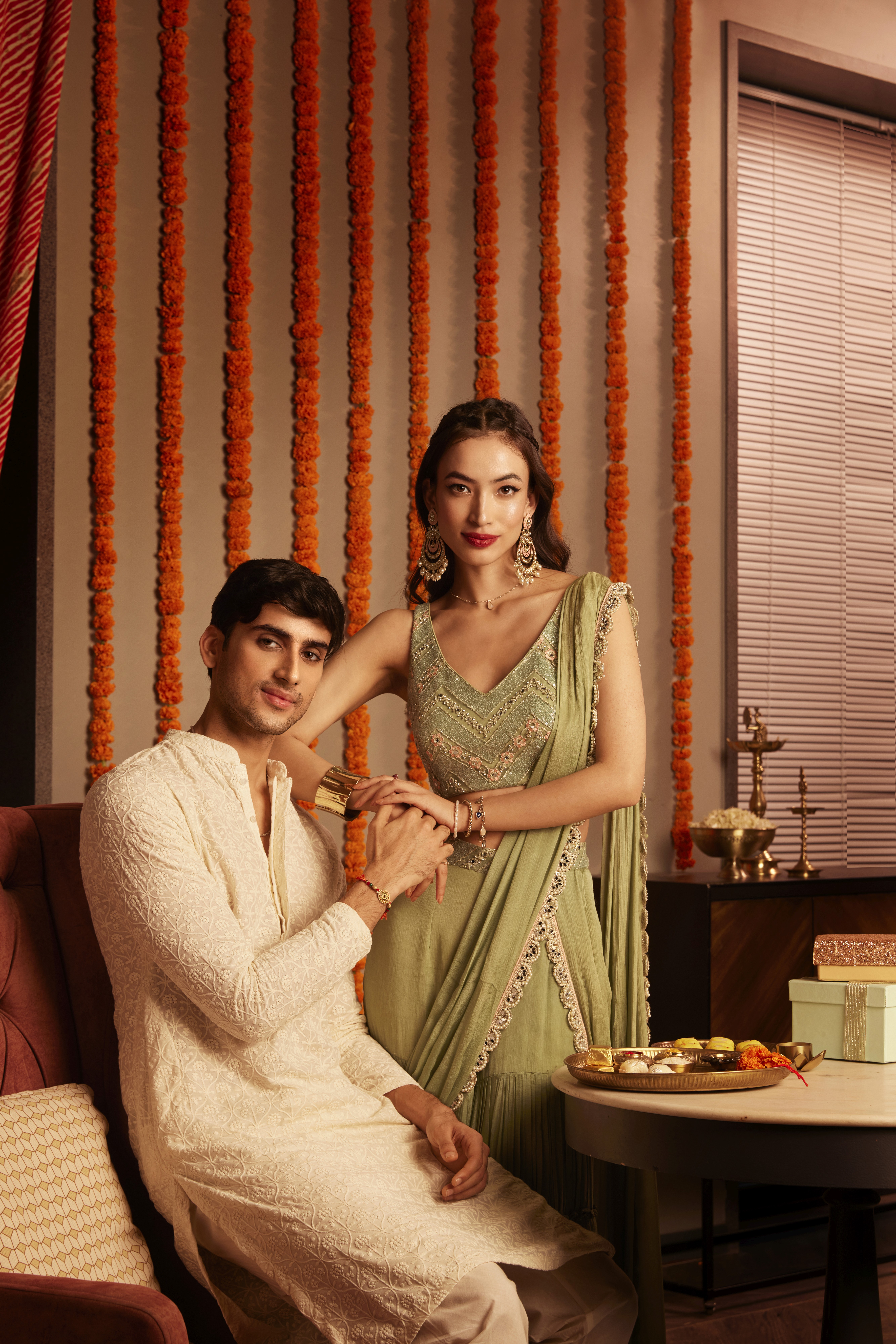 Friends laughing and posing inside a car