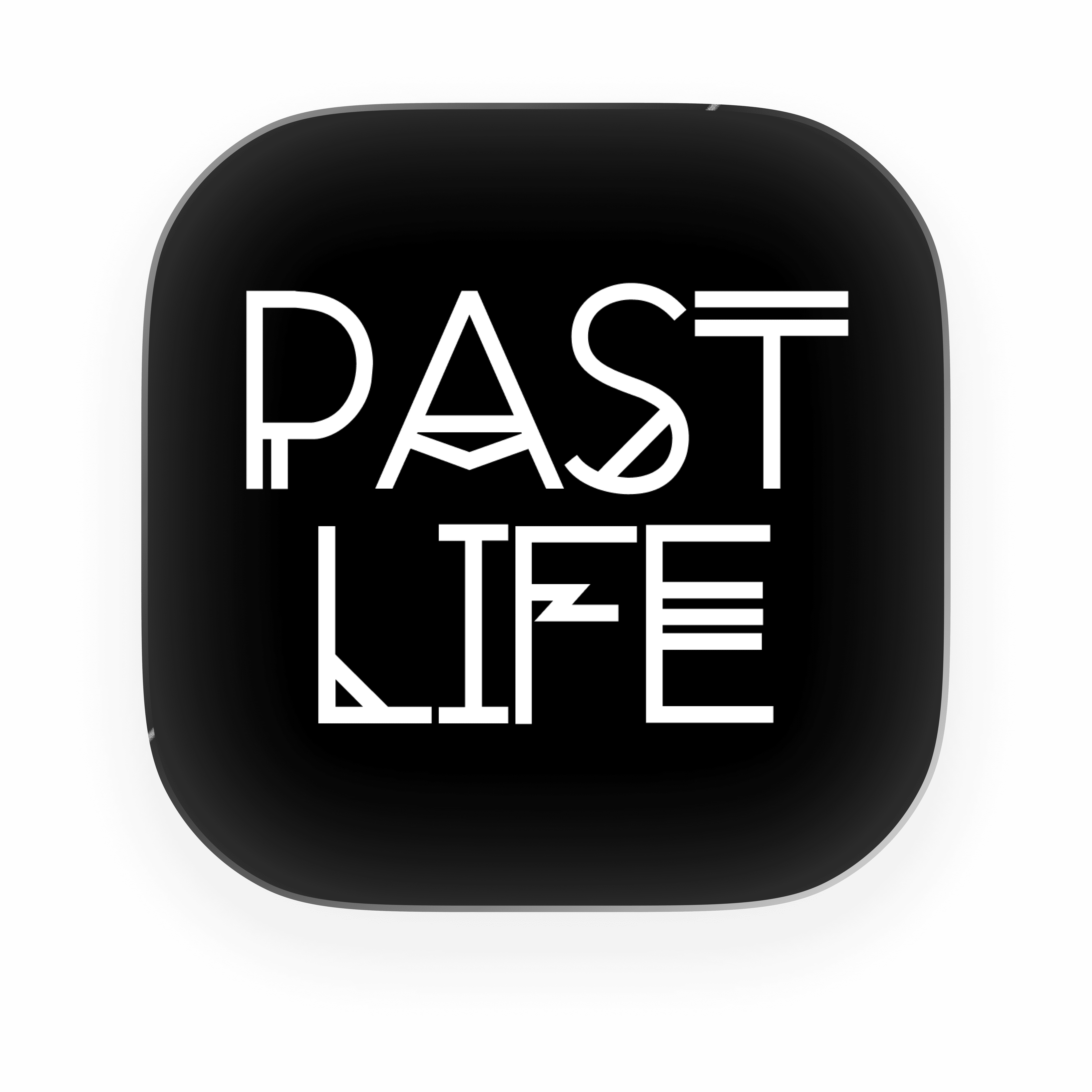 Past life app icon in astrology font