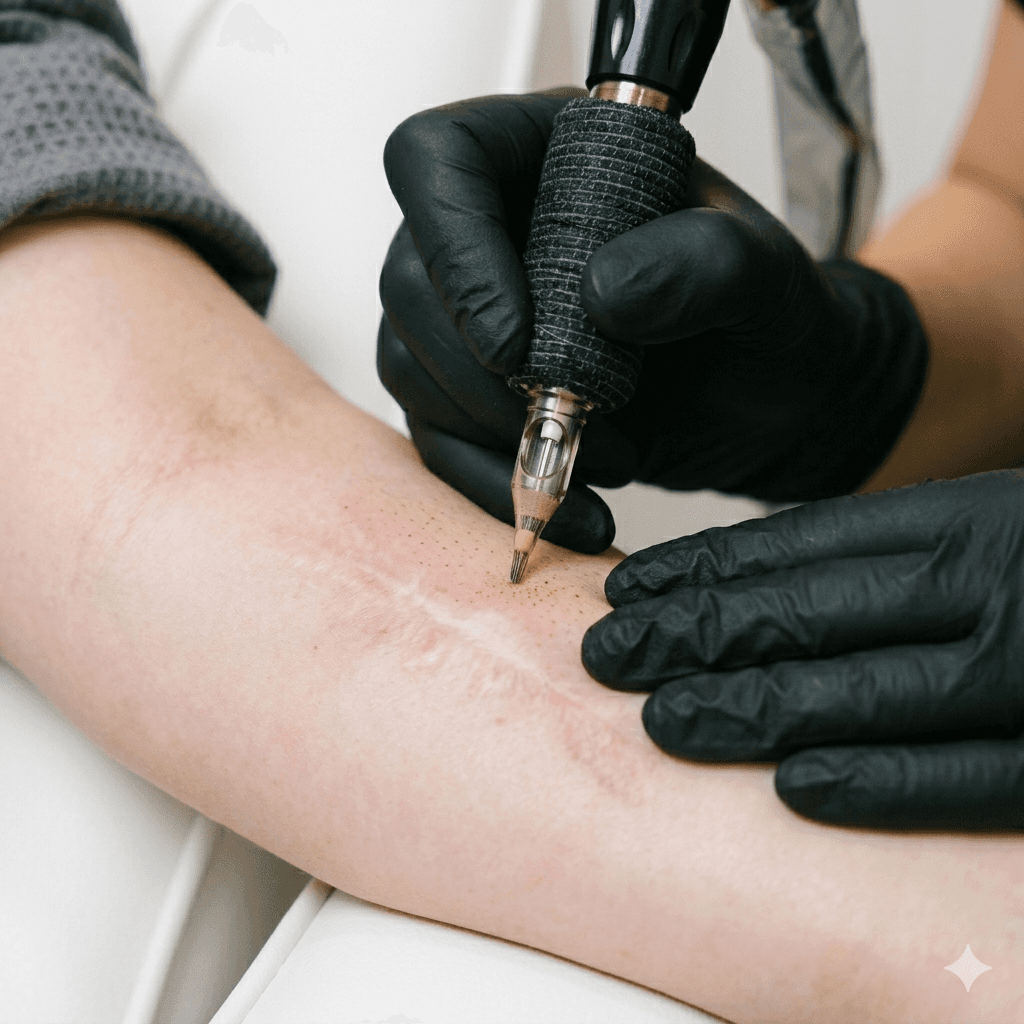 Scar Camouflage service permanent makeup treatment