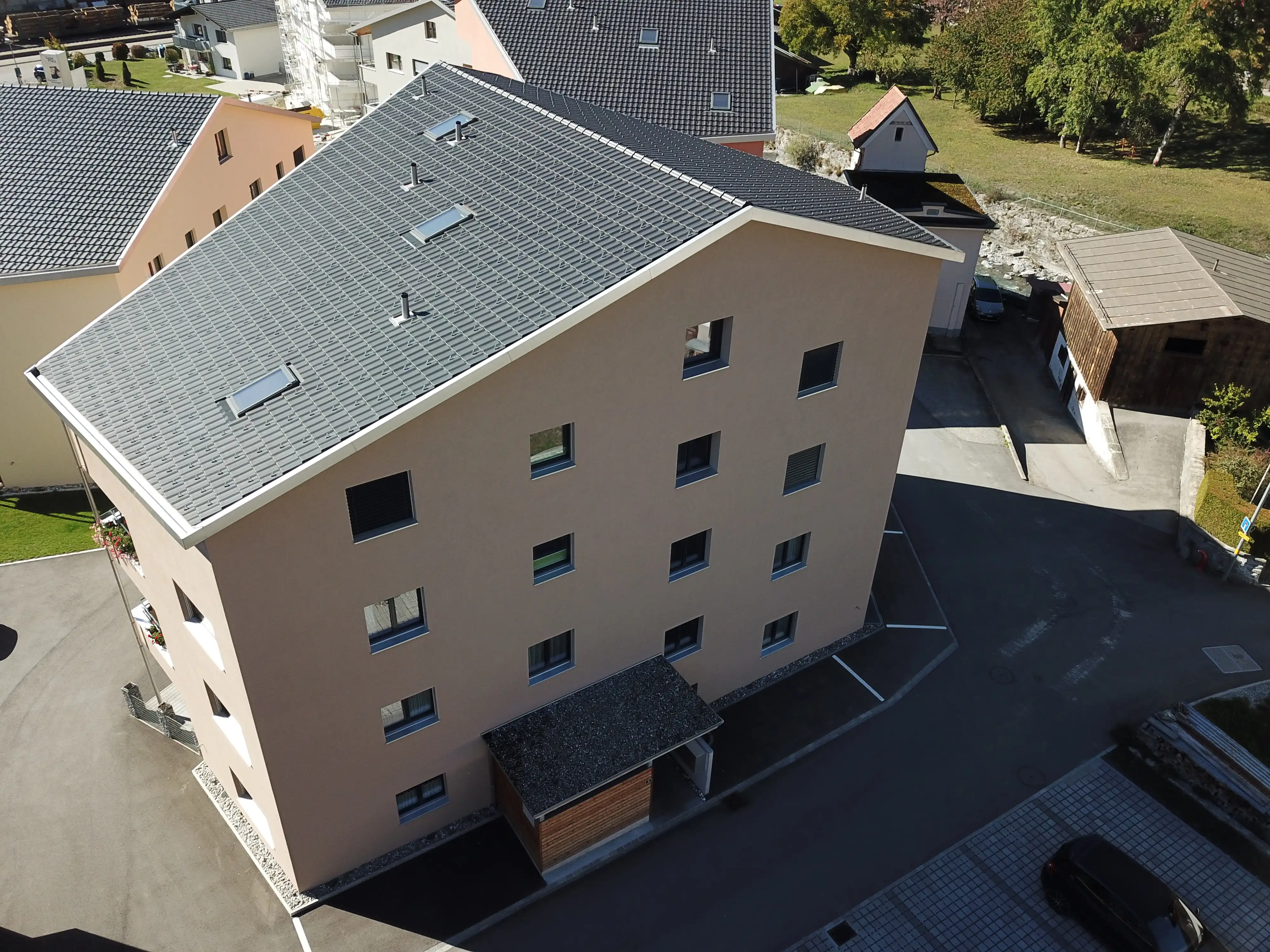 Neubau Überbauung Sagaplatz in Grüsch - Niggli Architektur