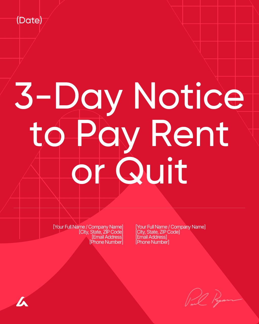 3-Day Notice to Pay Rent or Quit