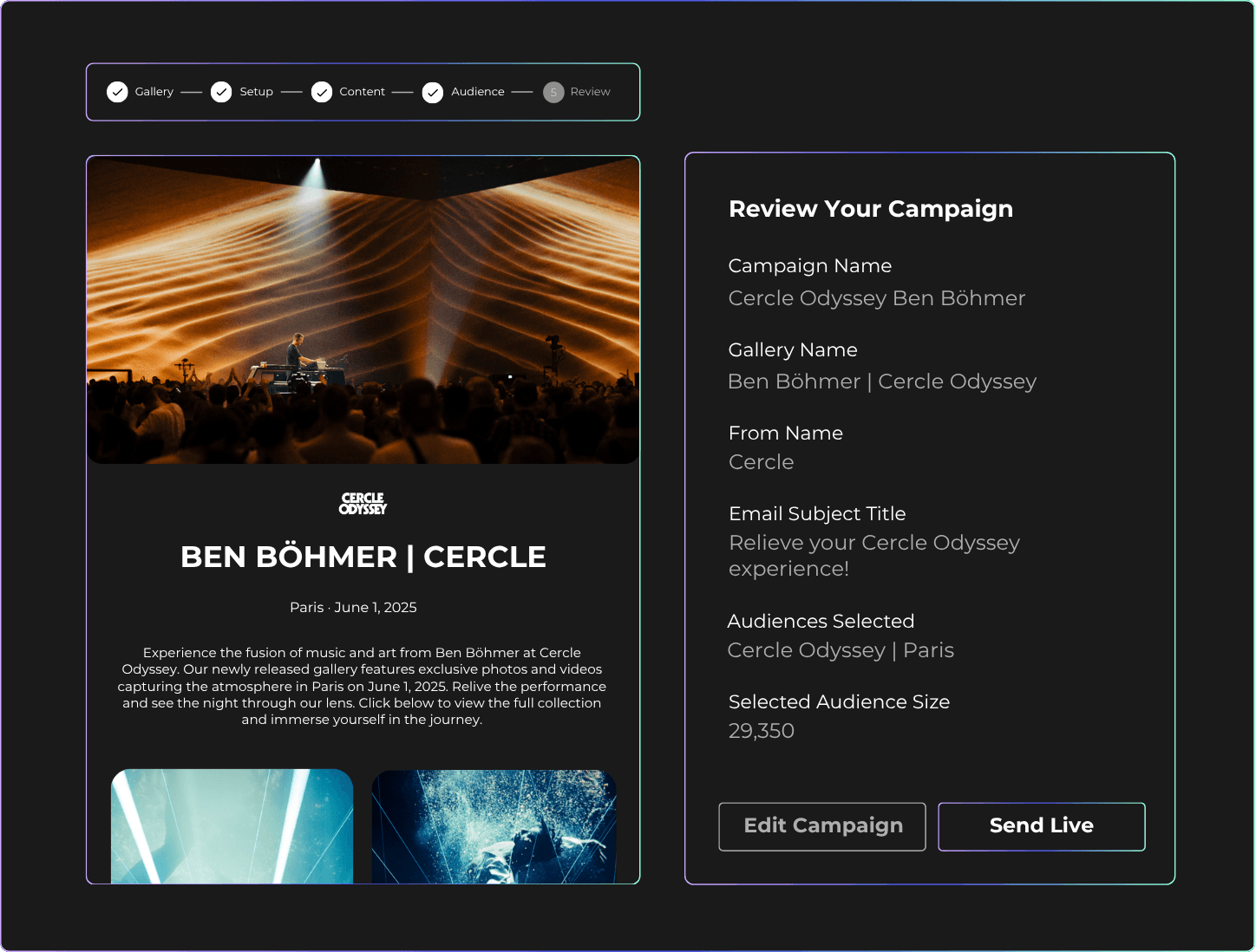 Drop Highlight analytics page