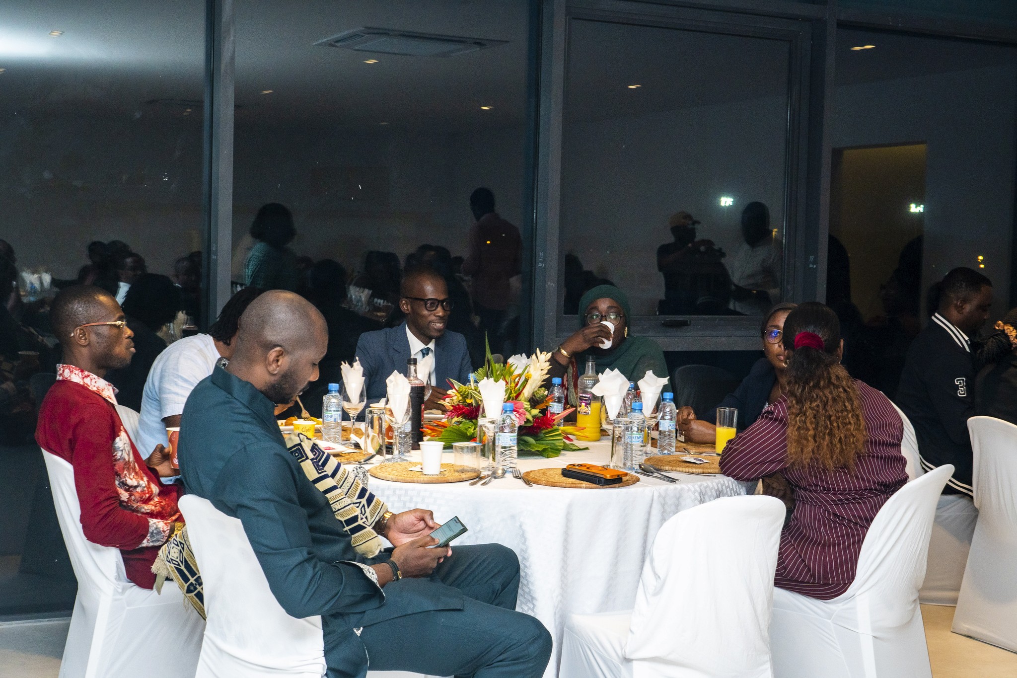 low-angle photography of four high-rise buildings