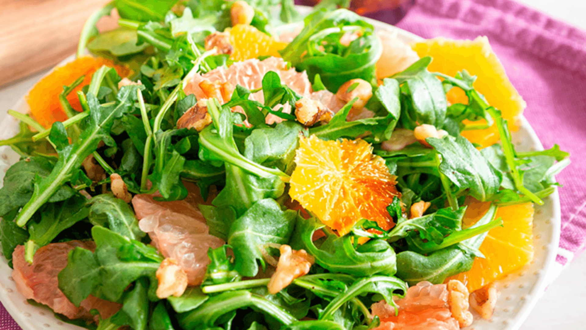 Citrus and Arugula Salad with Balsamic Dressing