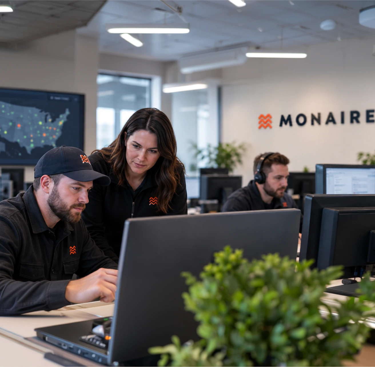 Monaire's customer success team