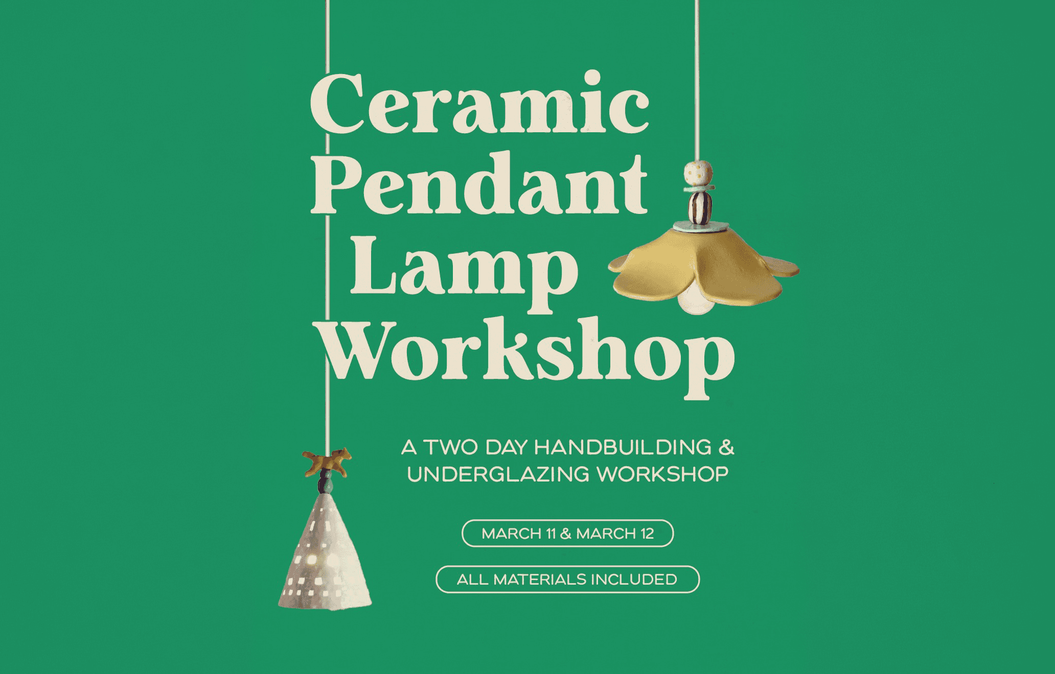 Ceramic Pendant Lamp Workshop