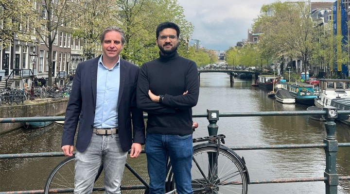 max van Riel en Nikhil Nagaraj