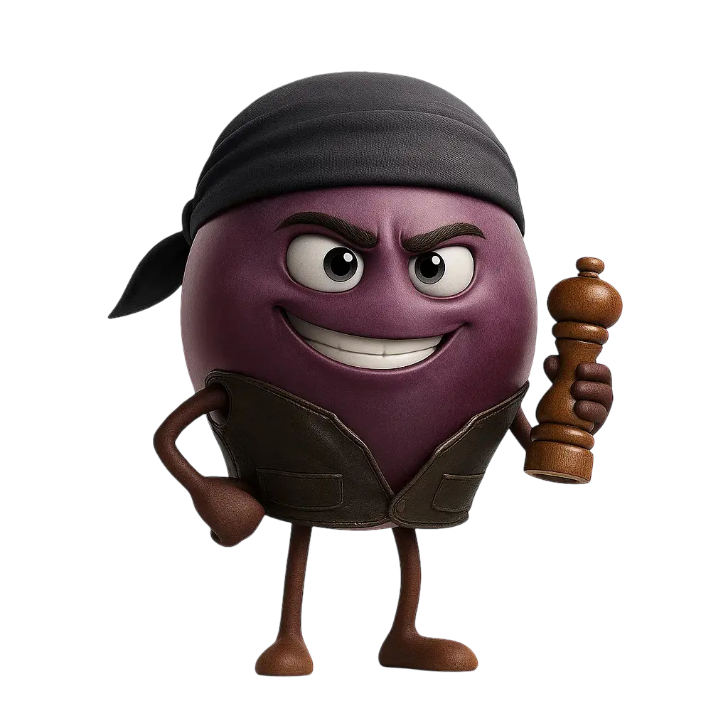 Syrah / Shiraz grape berry illustration for wine education.