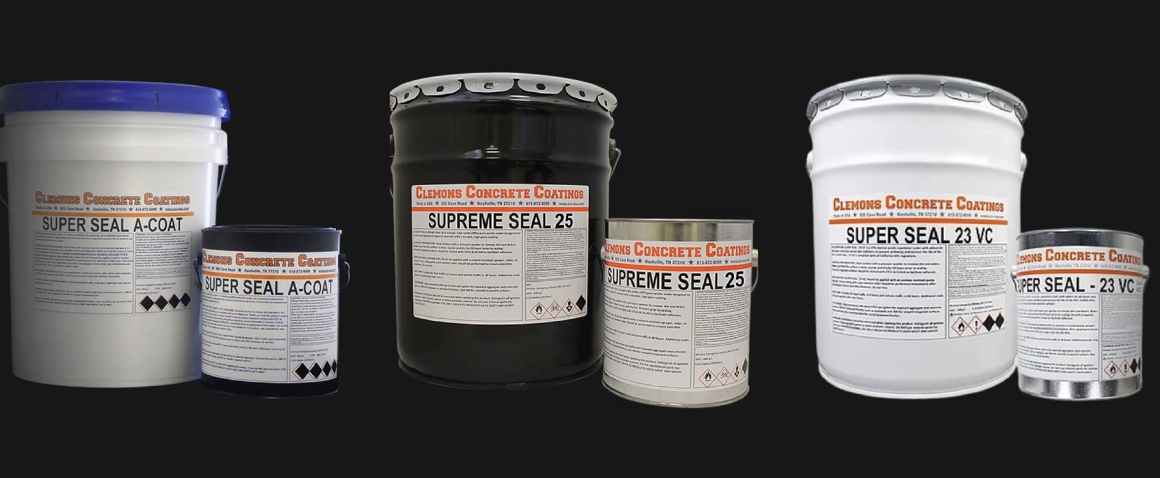 Concrete sealer protective coating products