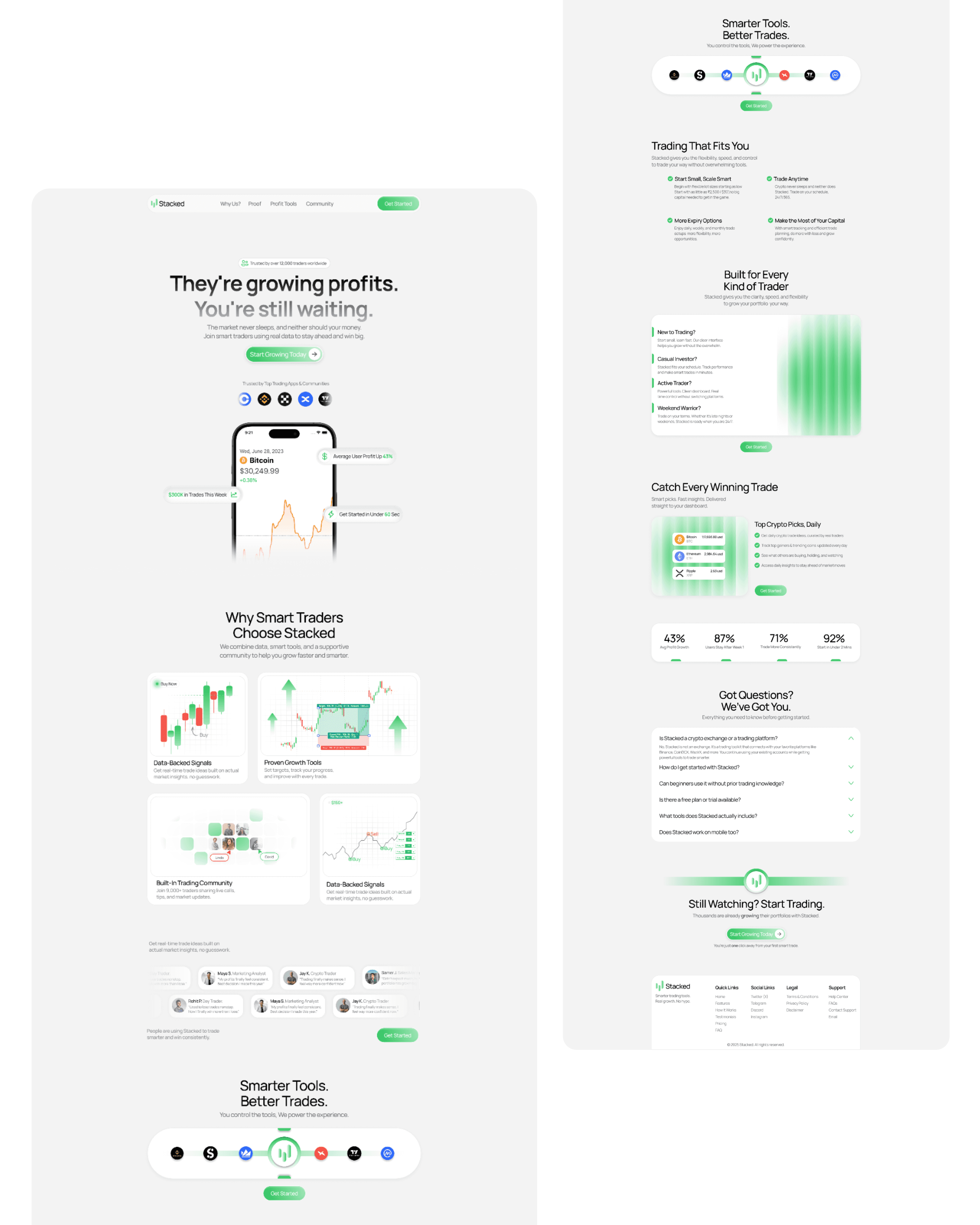 Stacked Landing Page