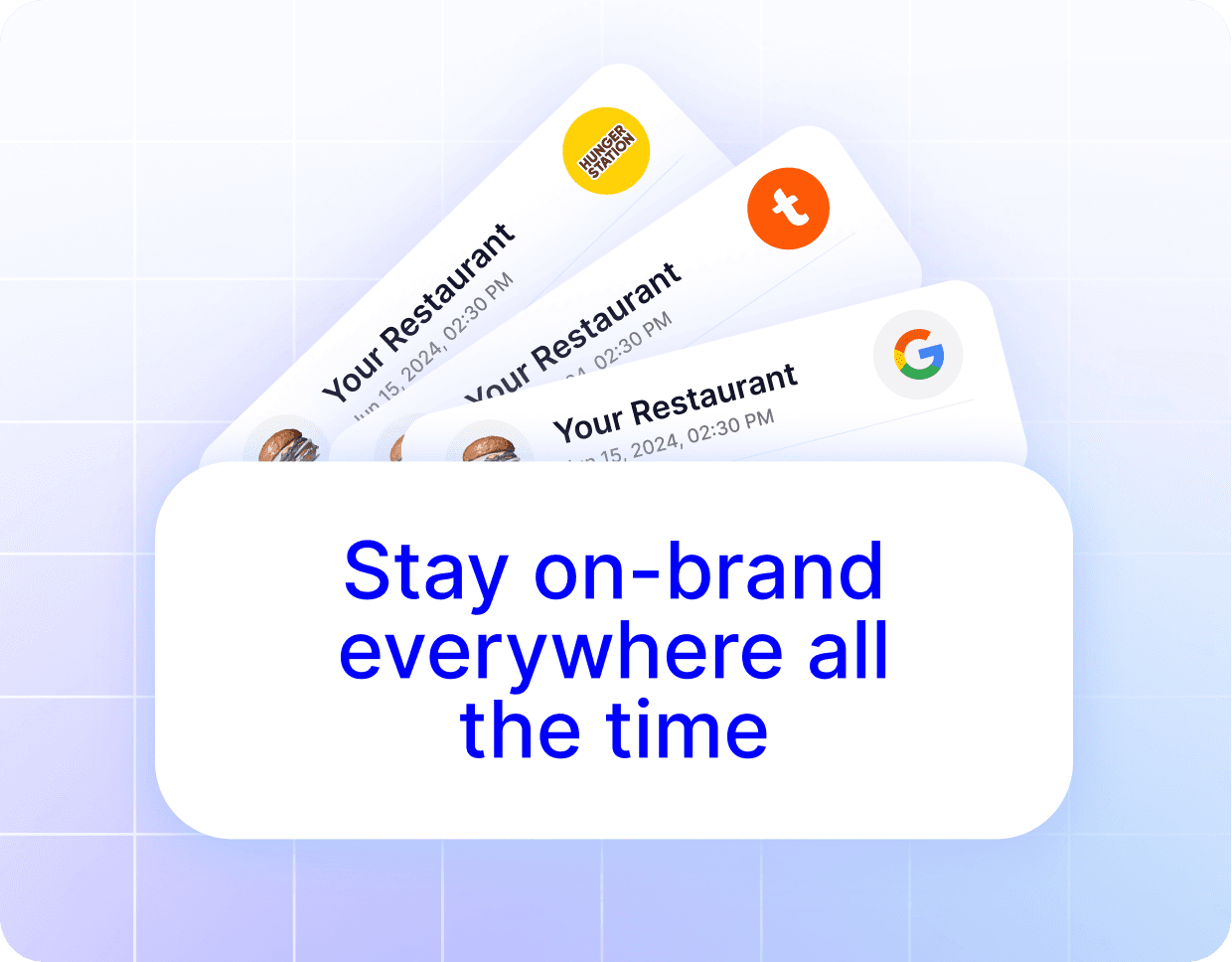الحفاظ على نبرة وهوية العلامة التجارية للمطعم بشكل موحد عبر منصات التقييم وتطبيقات التوصيل