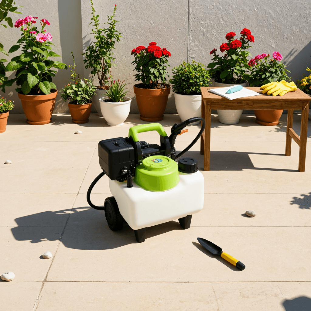 product photography of motorized sprayer