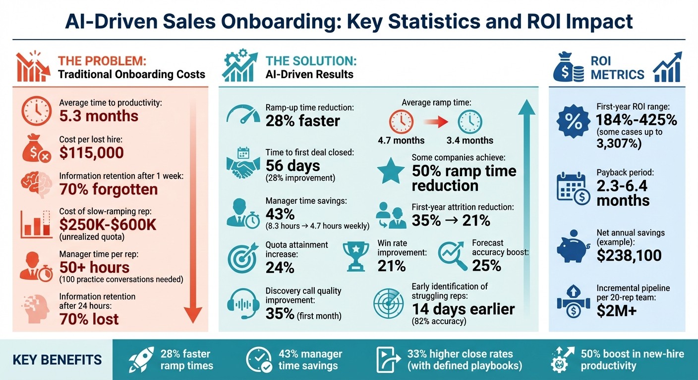 AI-Driven Sales Onboarding: Key Statistics and ROI Impact