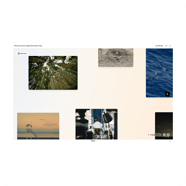 Infinite Canvas — Image Generation
