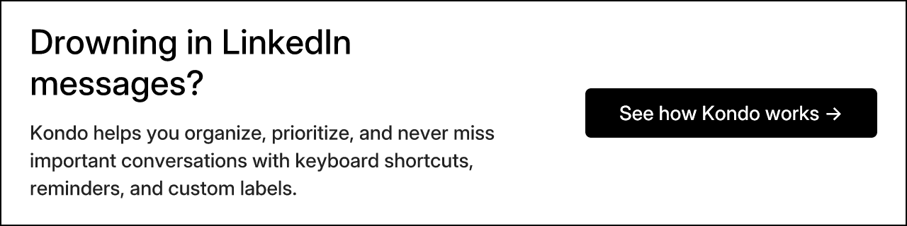 Drowning in LinkedIn messages?