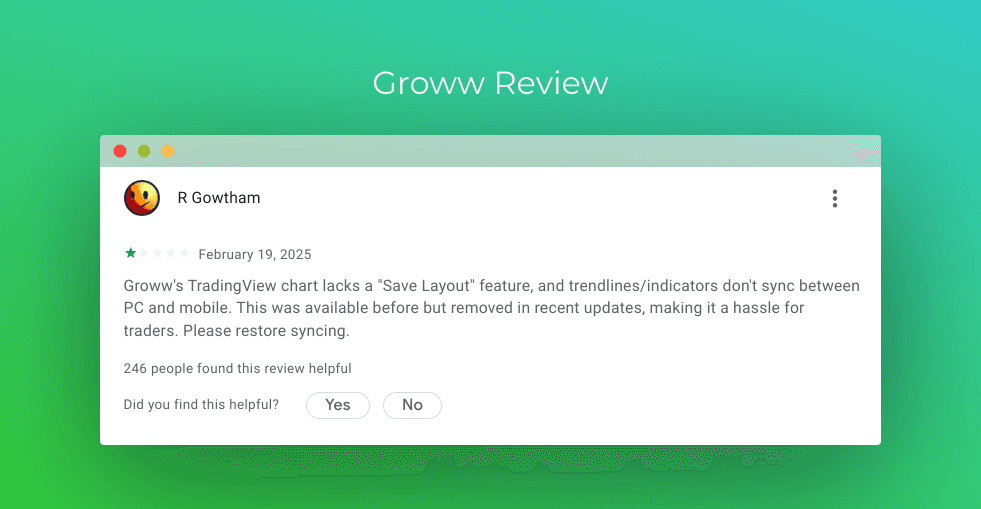 Groww 1 Star Review