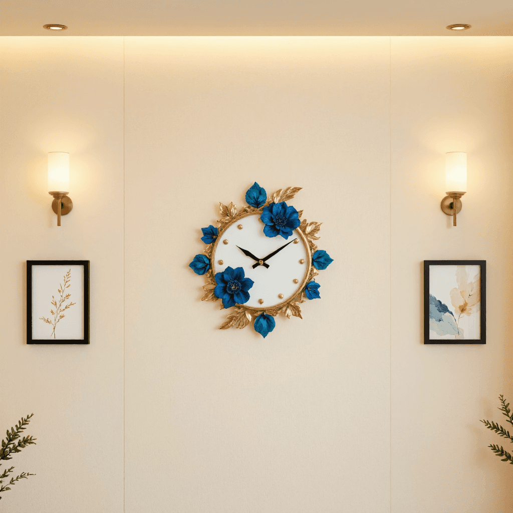 product photography of decorative wall clock