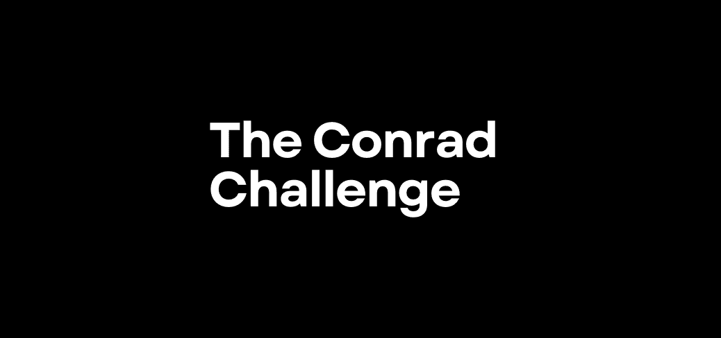 High school student presenting an innovation project at the Conrad Challenge competition