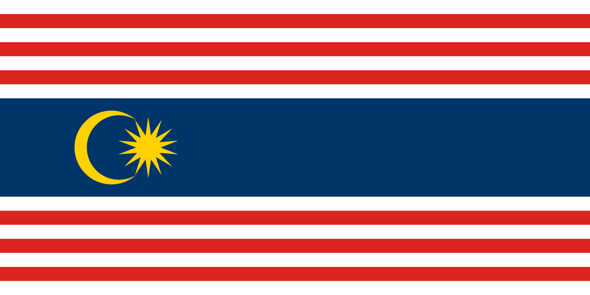 Kuala Lumpur state flag Malaysia