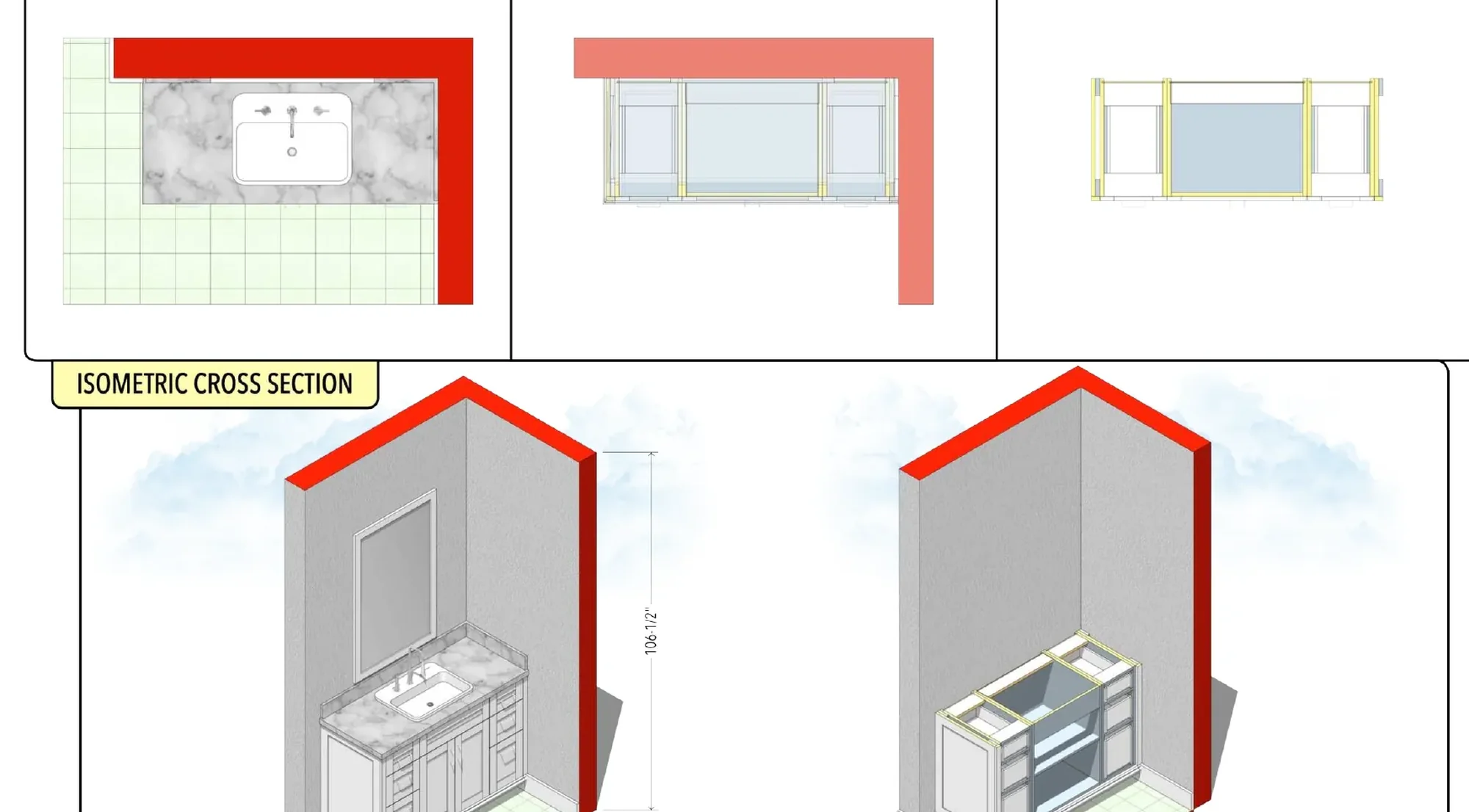 Carriage-House Bath Vanity drawing sheet 1