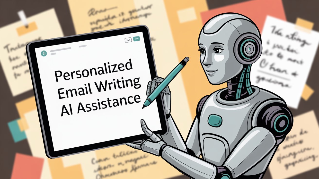 AI assisting with email personalization showing tailored message creation at scale for sales outreach
