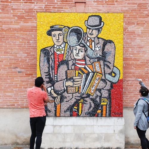 Fresco nas ruas de Toulouse